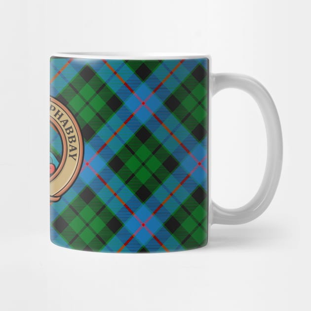 Clan Morrison Crest over Hunting Tartan by sifis